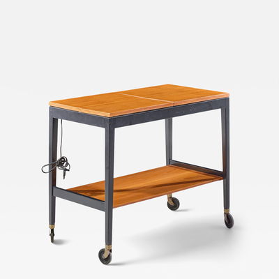 George Nelson George Nelson for Herman Miller Mid Century Walnut Server Bar Cart