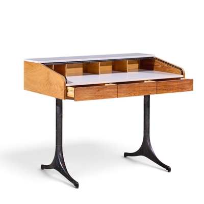 George Nelson George Nelson for Herman Miller Model 5496 Mid Century Rolltop Desk