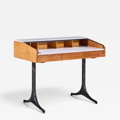 George Nelson George Nelson for Herman Miller Model 5496 Mid Century Rolltop Desk