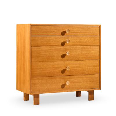 George Nelson George Nelson for Herman Miller Walnut Highboy Dresser with Cupcake Pulls