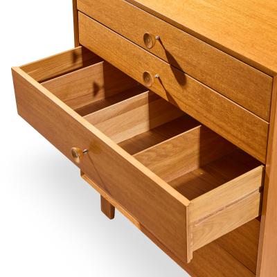 George Nelson George Nelson for Herman Miller Walnut Highboy Dresser with Cupcake Pulls