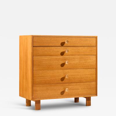 George Nelson George Nelson for Herman Miller Walnut Highboy Dresser with Cupcake Pulls