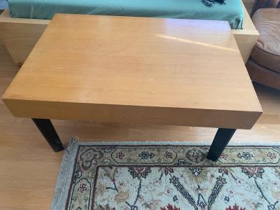 George Nelson MID CENTURY GEORGE NELSON EXPANDING COFFEE TABLE WITH SERVING TRAYS