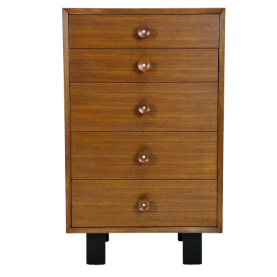 George Nelson Mid Century Modern Walnut Dresser by George Nelson for Herman Miller