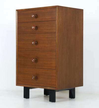George Nelson Mid Century Modern Walnut Dresser by George Nelson for Herman Miller