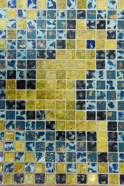 George Nelson Mid Century Slat Table Mosaic Inlay George Nelson Style