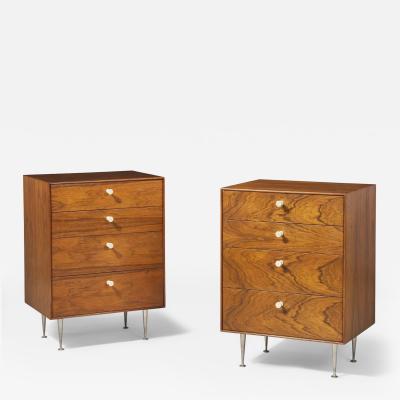 George Nelson Pair George Nelson Thin Edge Rosewood Chests