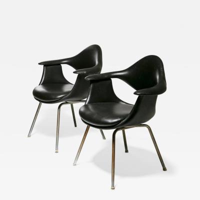 George Nelson Pair of DAF Armchairs by George Nelson for ICF