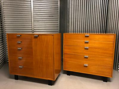 George Nelson Pair of George Nelson for Herman Miller Bureau Cabinets