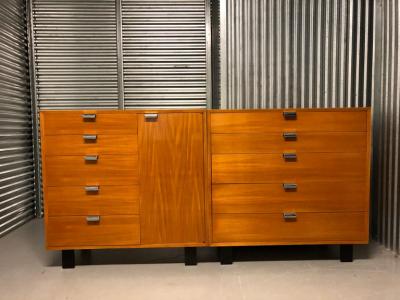 George Nelson Pair of George Nelson for Herman Miller Bureau Cabinets