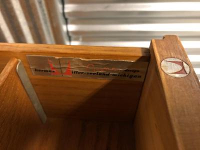 George Nelson Pair of George Nelson for Herman Miller Bureau Cabinets
