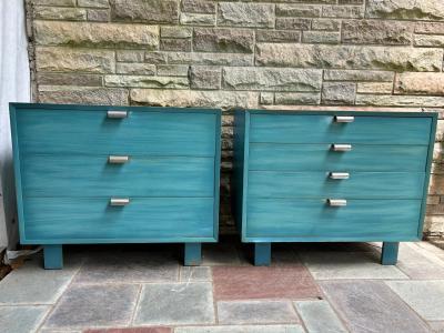 George Nelson Rare Pair George Nelson Herman Miller Bachelors Chest Mid Century