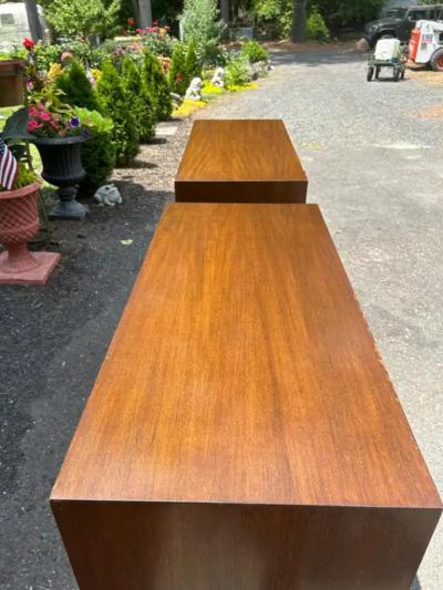 George Nelson Rare Pair George Nelson Primavera Bachelor Chest Cabinet Mid Century X Pulls