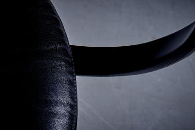 George Nelson Set of 6 Black Pretzel Chairs by George Nelson for ICF