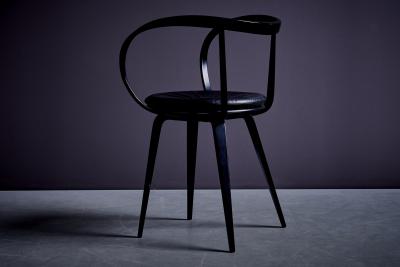 George Nelson Set of 6 Black Pretzel Chairs by George Nelson for ICF