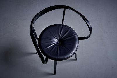 George Nelson Set of 6 Black Pretzel Chairs by George Nelson for ICF