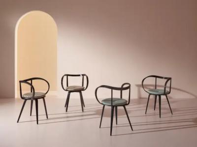 George Nelson Set of Four George Nelson Pretzel Armchair Made by ICF Italy 1984 1986