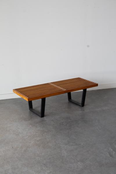 George Nelson Slat platform bench by George Nelson for Heman Miller