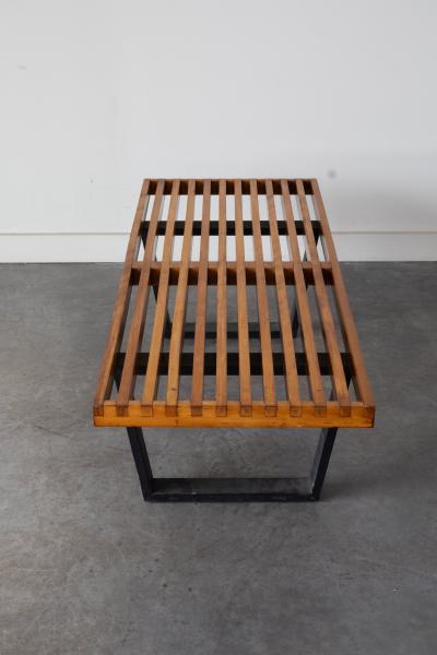 George Nelson Slat platform bench by George Nelson for Heman Miller