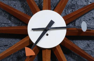 George Nelson Vintage George Nelson Model 2202 Sunburst Clock for Howard Miller