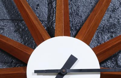 George Nelson Vintage George Nelson Model 2202 Sunburst Clock for Howard Miller