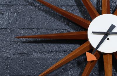 George Nelson Vintage George Nelson Model 2202 Sunburst Clock for Howard Miller