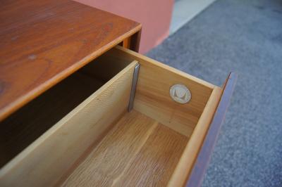 George Nelson Walnut Double Dresser with Vanity by George Nelson for Herman Miller