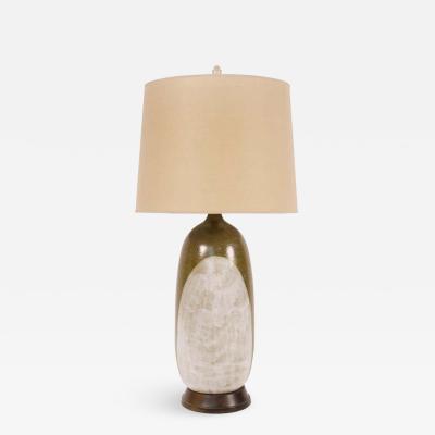 George Nobuyuki George Nobuyuki for Sy Allan Designs California Modernist Studio Ceramic Lamp