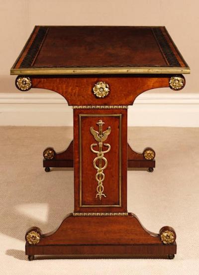 George Oakley GEORGE OAKLEY PAIR REGENCY LIBRARY TABLES ENGLISH CIRCA 1805