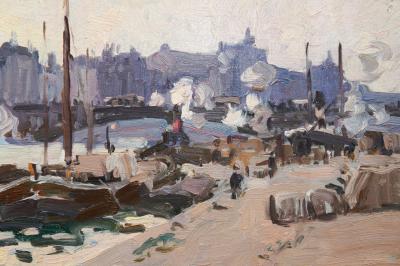 George Oberteuffer View Along the Thames George Oberteuffer 1878 1940 