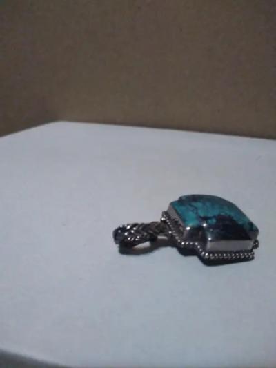 George Randolph Barse Jr Barse Sterling Silver and Turquoise Pendant