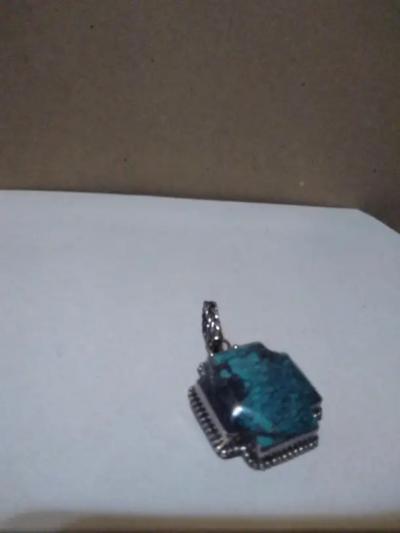 George Randolph Barse Jr Barse Sterling Silver and Turquoise Pendant