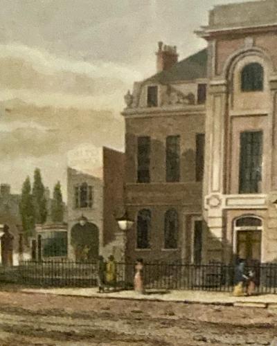 George Sidney Shepherd View of The Surrey Theatre London 1814 Copper Plate Engraving