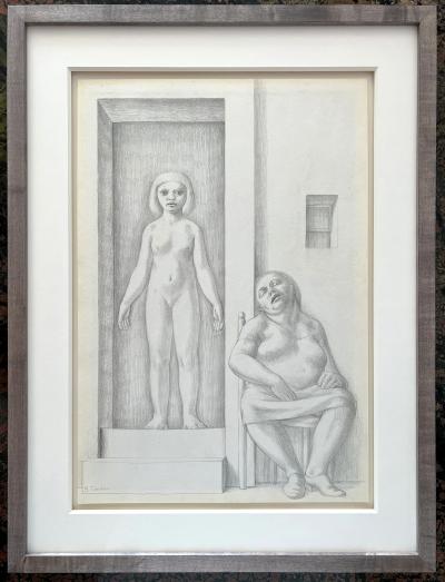 George Tooker Two Women Erotic Nude Woman Lesbian Dream Existential Magic Realism