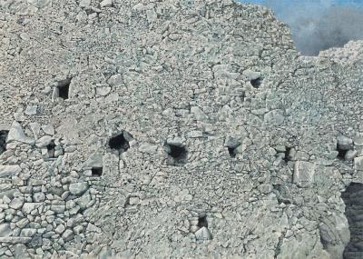 George Tzannes Ruined Wall at Paliochora 1994