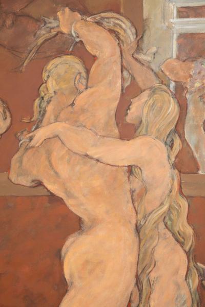 George Valentine Dureau Monumental Oil on Canvas by George Dureau USA 1997