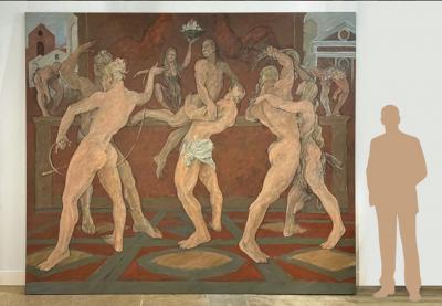 George Valentine Dureau Monumental Oil on Canvas by George Dureau USA 1997