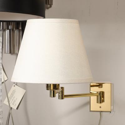 George W Hansen Pair of Mid Century Articulating Wall Sconces by George Hansen for Metarlarte