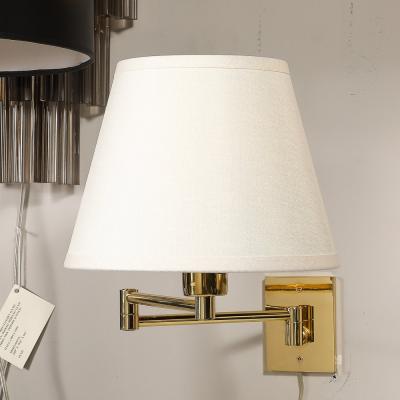 George W Hansen Pair of Mid Century Articulating Wall Sconces by George Hansen for Metarlarte