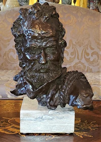 George Wayne Lundeen Rugged Outdoorsman Bronze by Lundeen