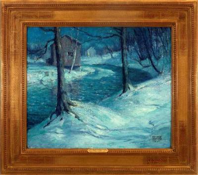 George William Sotter Winter Moonlight 
