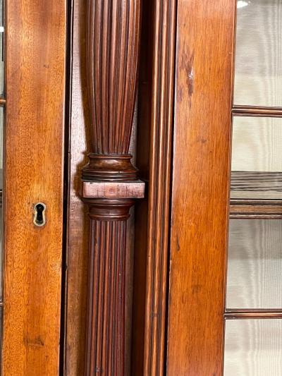 George lll Mahogany Large Breakfront or Bookcase England 18th Century