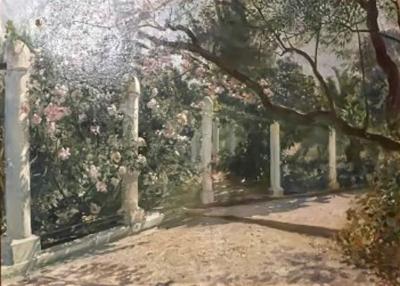 Georges Antoine Rochegrosse Oil on Canvas Almond Trees Sothebys Provenance