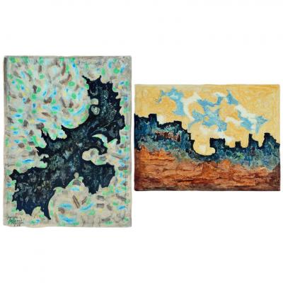 Georges Armand Masson Pair of Monotypes by Georges Armand Masson