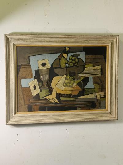 Georges Braque EARLY CUBIST GEORGES BRAQUE MODERNIST STILL LIFE PRINT