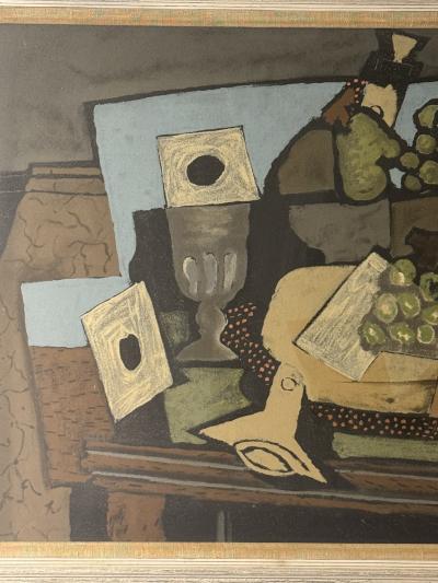 Georges Braque EARLY CUBIST GEORGES BRAQUE MODERNIST STILL LIFE PRINT