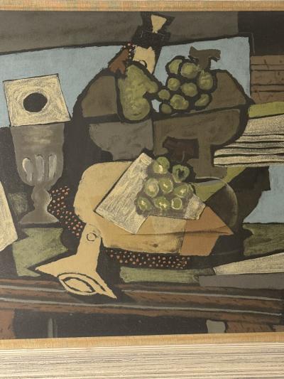 Georges Braque EARLY CUBIST GEORGES BRAQUE MODERNIST STILL LIFE PRINT