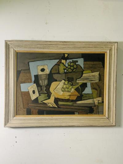 Georges Braque EARLY CUBIST GEORGES BRAQUE MODERNIST STILL LIFE PRINT