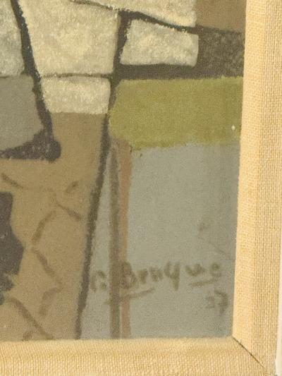 Georges Braque EARLY CUBIST GEORGES BRAQUE MODERNIST STILL LIFE PRINT