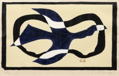 Georges Braque Oiseau traversant un nuage 1957